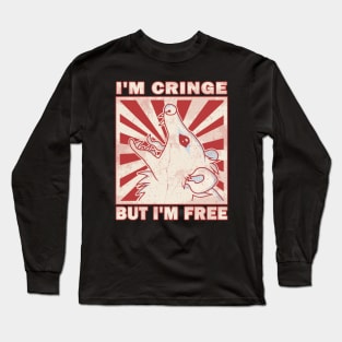 I'm Cringe, But I'm Free - Possum Long Sleeve T-Shirt